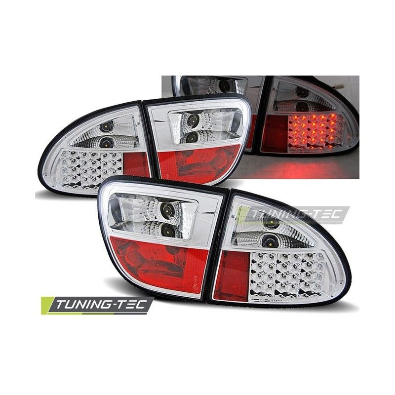 LED TAIL LIGHTS CHROME fits SEAT LEON 04.99-08.04, Leon I 99-06