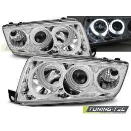 HEADLIGHTS ANGEL EYES CHROME fits SKODA FABIA I 12.99-08, Fabia I 99-07
