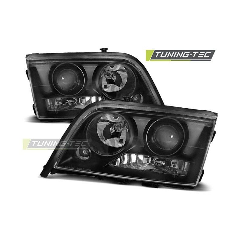 HEADLIGHTS BLACK fits MERCEDES W202 C-KLASA 06.93-06.00, Classe C W202