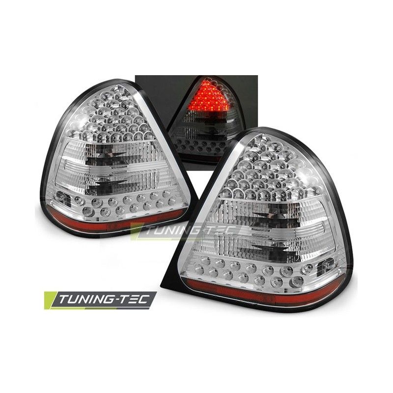 LED TAIL LIGHTS CHROME fits MERCEDES W202 C-KLASA 06.93-06.00, Classe C W202