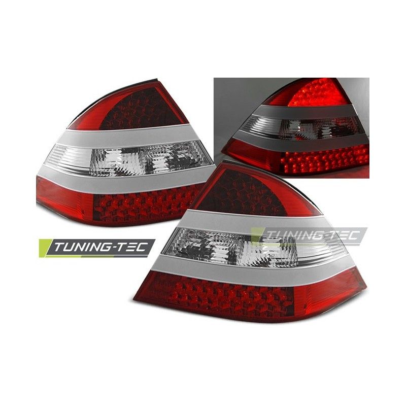 LED TAIL LIGHTS RED WHITE fits MERCEDES W220 S-KLASA 09.98-05.05, Classe S W220 LED TAIL LIGHTS RED WHITE fits MERCEDES W220 S-KLASA 09.98-05.05, Classe S W220