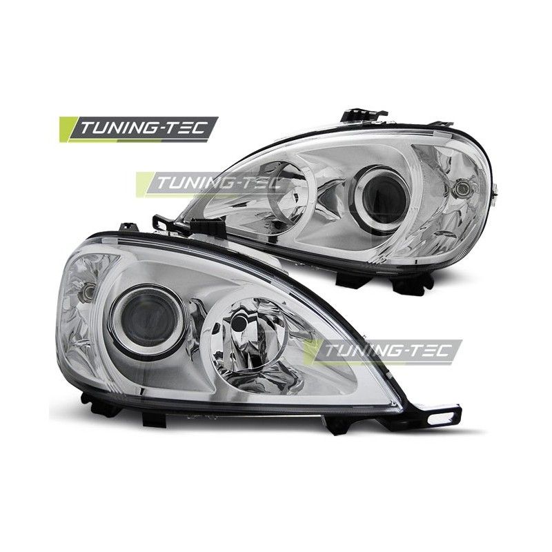 HEADLIGHTS CHROME fits MERCEDES W163 ML M-KLASA 03.98-08.01, ML W163 HEADLIGHTS CHROME fits MERCEDES W163 ML M-KLASA 03.98-08.01, ML W163
