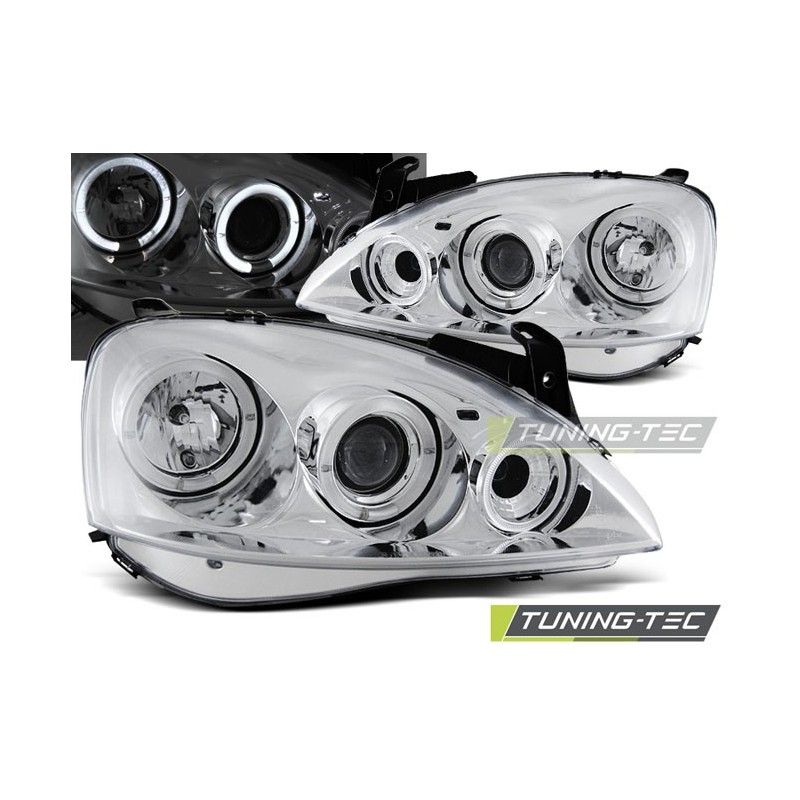 OPEL CORSA C 11.00 - 09.06 ANGEL EYES CHROME, Corsa C