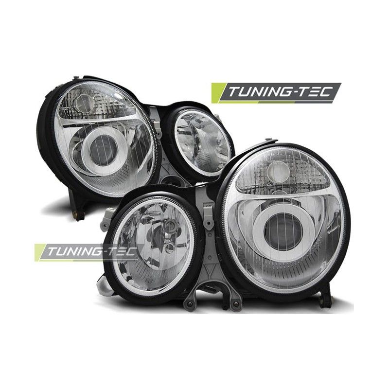 HEADLIGHTS CHROME fits MERCEDES W210 E-KLASA 06.99-03.02, Classe E W210