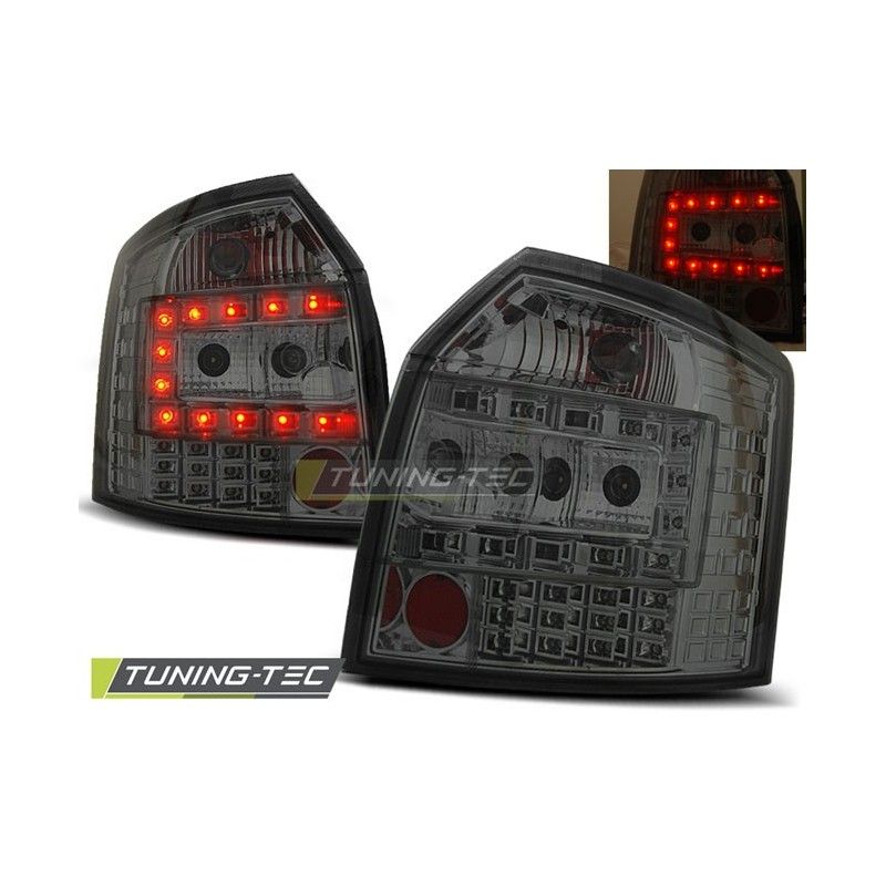 LED TAIL LIGHTS SMOKE fits AUDI A4 10.00-10.04 AVANT, A4 B6 00-05