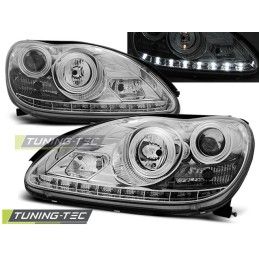 HEADLIGHTS DAYLIGHT CHROME fits MERCEDES W220 S-KLASA 09.98-05.05, Classe S W220