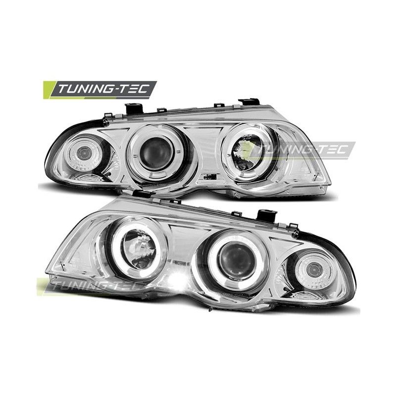 HEADLIGHTS ANGEL EYES CHROME fits BMW E46 05.98-08.01 S/T, Bmw HEADLIGHTS ANGEL EYES CHROME fits BMW E46 05.98-08.01 S/T, Bmw
