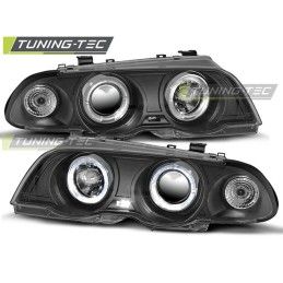 HEADLIGHTS ANGEL EYES BLACK fits BMW E46 05.98-08.01 S/T, Bmw