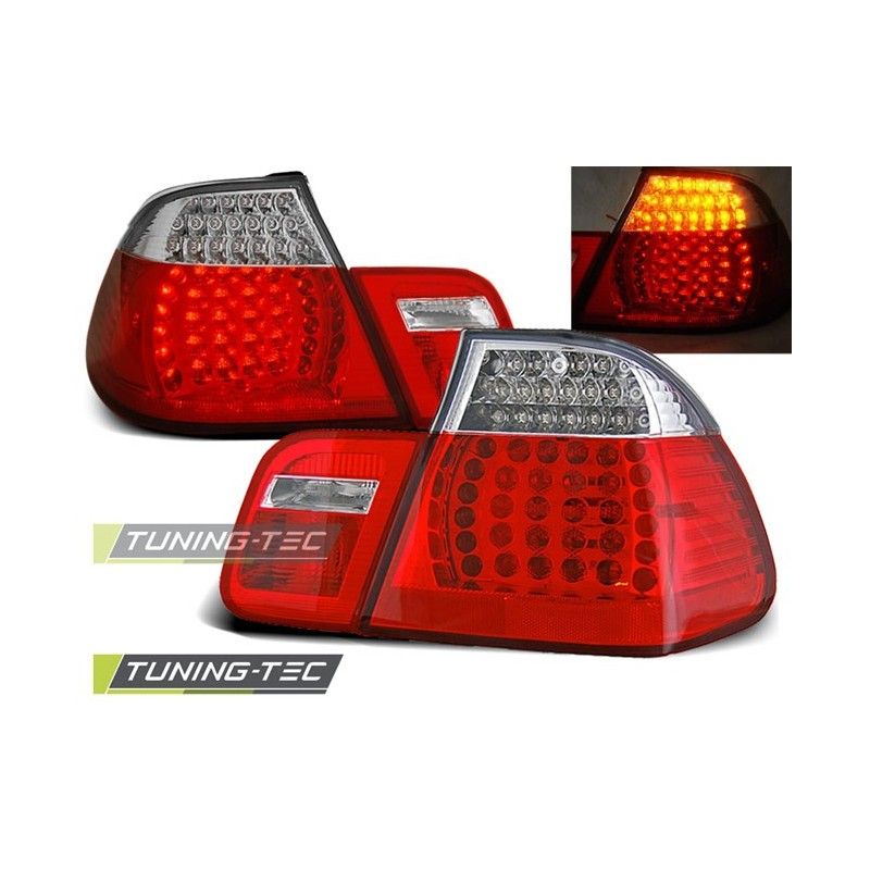 LED TAIL LIGHTS RED WHITE fits BMW E46 05.98-08.01 SEDAN, Bmw LED TAIL LIGHTS RED WHITE fits BMW E46 05.98-08.01 SEDAN, Bmw