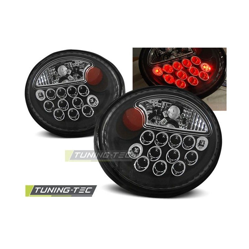 LED TAIL LIGHTS BLACK fits VW NEW BEETLE 10.98-05.05, New Beetle