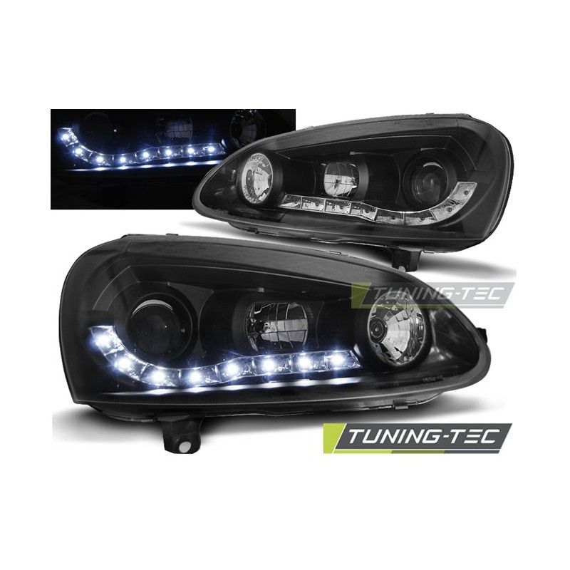 HEADLIGHTS DAYLIGHT BLACK fits VW GOLF 5, Golf 5 HEADLIGHTS DAYLIGHT BLACK fits VW GOLF 5, Golf 5
