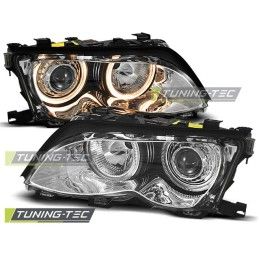 HEADLIGHTS ANGEL EYES CHROME fits BMW E46 09.01-03.05 S/T, Bmw