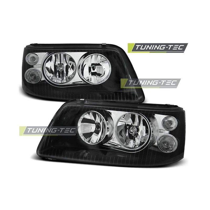 HEADLIGHTS BLACK fits VW T5 04.03-08.09, T5