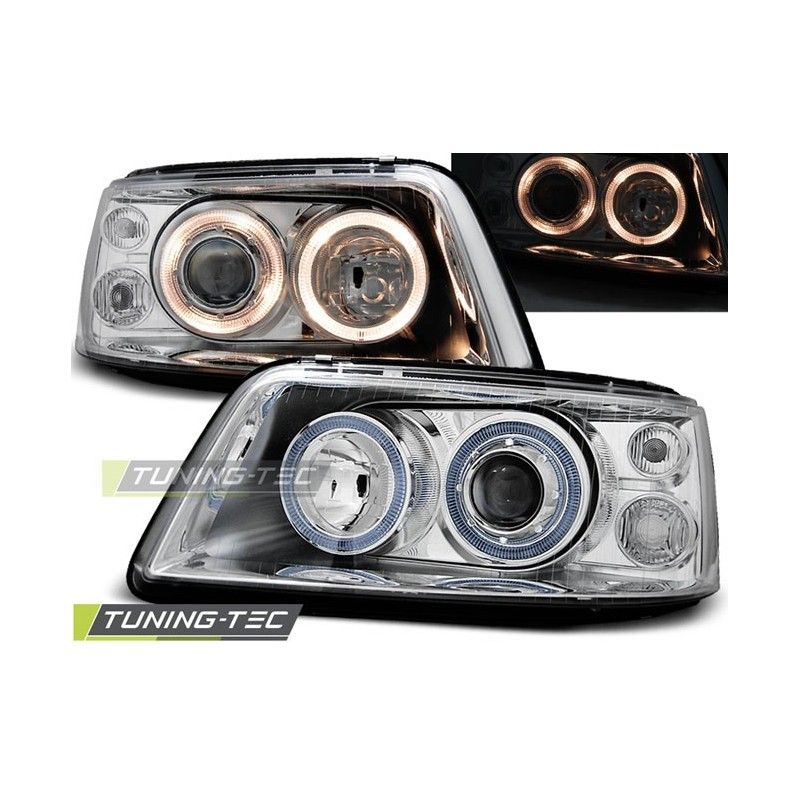 HEADLIGHTS ANGEL EYES CHROME fits VW T5 04.03-08.09, T5
