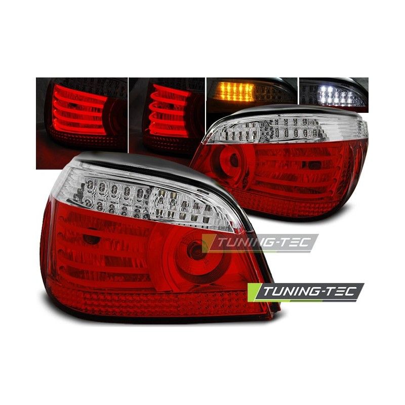 LED TAIL LIGHTS RED WHITE fits BMW E60 07.03-07, Serie 5 E60/61 LED TAIL LIGHTS RED WHITE fits BMW E60 07.03-07, Serie 5 E60/61