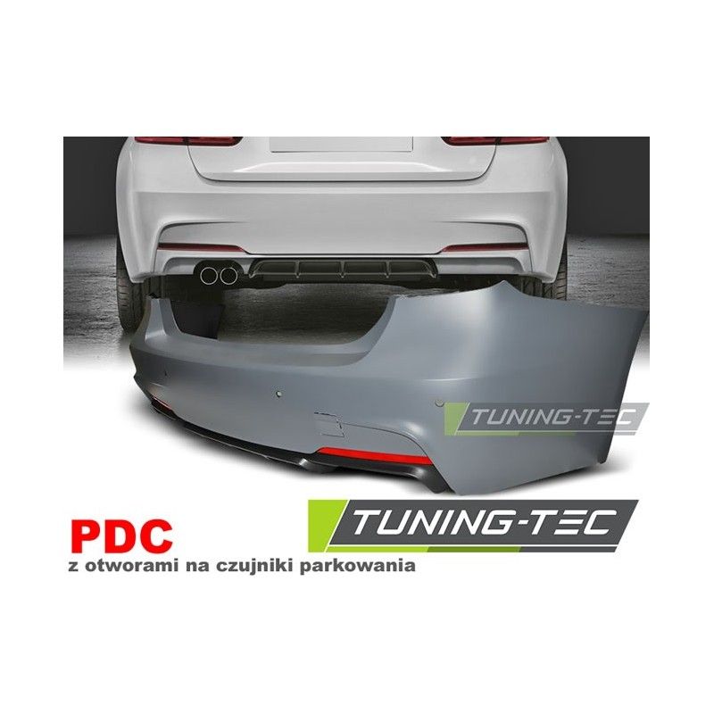 REAR BUMPER PERFORMANCE STYLE PDC fits BMW F30 SEDAN 11-18, Serie 3 F30/ F31 REAR BUMPER PERFORMANCE STYLE PDC fits BMW F30 SEDAN 11-18, Serie 3 F30/ F31