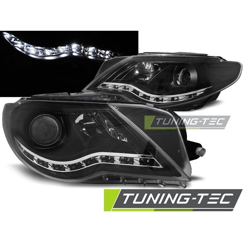 HEADLIGHTS DAYLIGHT BLACK fits VW PASSAT CC 08-12, Passat B6 05-10 HEADLIGHTS DAYLIGHT BLACK fits VW PASSAT CC 08-12, Passat B6 05-10
