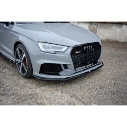 LAME AVANT MAXTON / Splitter V.2 Audi RS3 8V FL Sedan Noir Brillant