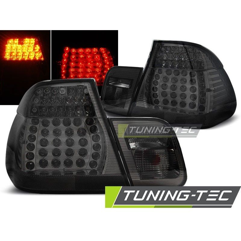 LED BAR TAIL LIGHTS SMOKE fits BMW E46 05.98-08.01, Serie 3 E46 Berline/Touring