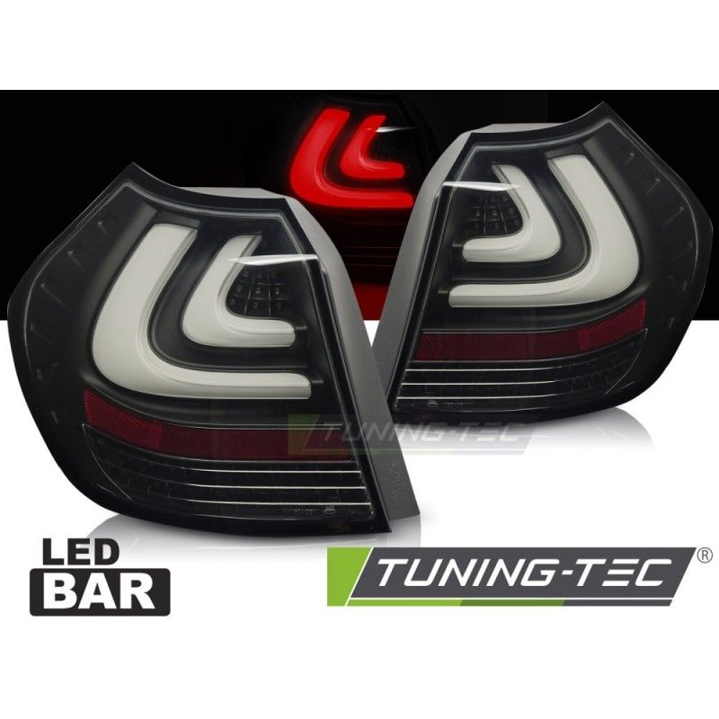 LED BAR TAIL LIGHTS SMOKE BLACK fits BMW E87 04-08.07, Serie 1 E81/E87