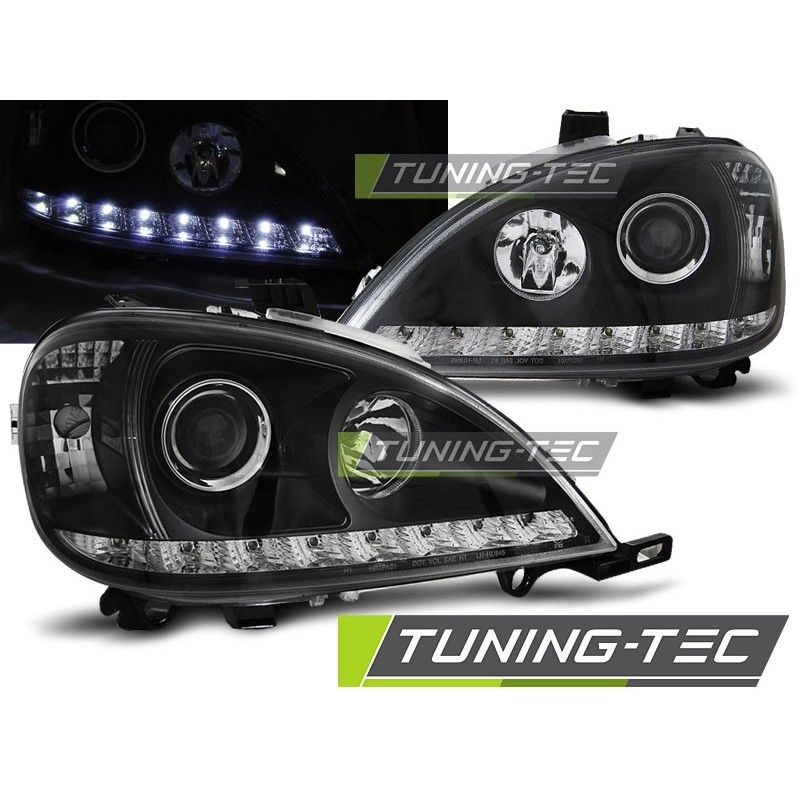 HEADLIGHTS DAYLIGHT BLACK fits MERCEDES W163 ML M-KLASA 03.98-08.01, ML W163 HEADLIGHTS DAYLIGHT BLACK fits MERCEDES W163 ML M-KLASA 03.98-08.01, ML W163