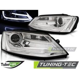 HEADLIGHTS TUBE LIGHT CHROME fits VW JETTA VI 1.11-18, Volkswagen