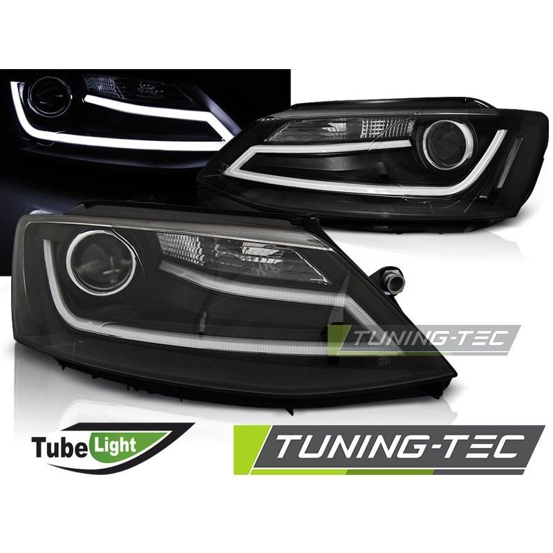 HEADLIGHTS TUBE LIGHT BLACK fits VW JETTA VI 1.11-18, Volkswagen HEADLIGHTS TUBE LIGHT BLACK fits VW JETTA VI 1.11-18, Volkswagen