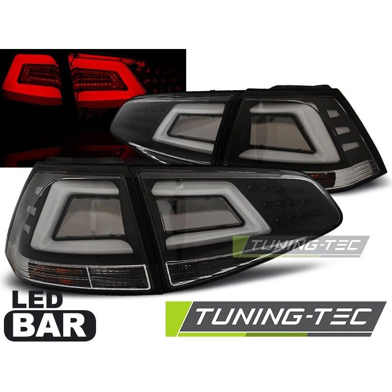 LED BAR TAIL LIGHTS BLACK fits VW GOLF 7 13-17, Golf 7 LED BAR TAIL LIGHTS BLACK fits VW GOLF 7 13-17, Golf 7