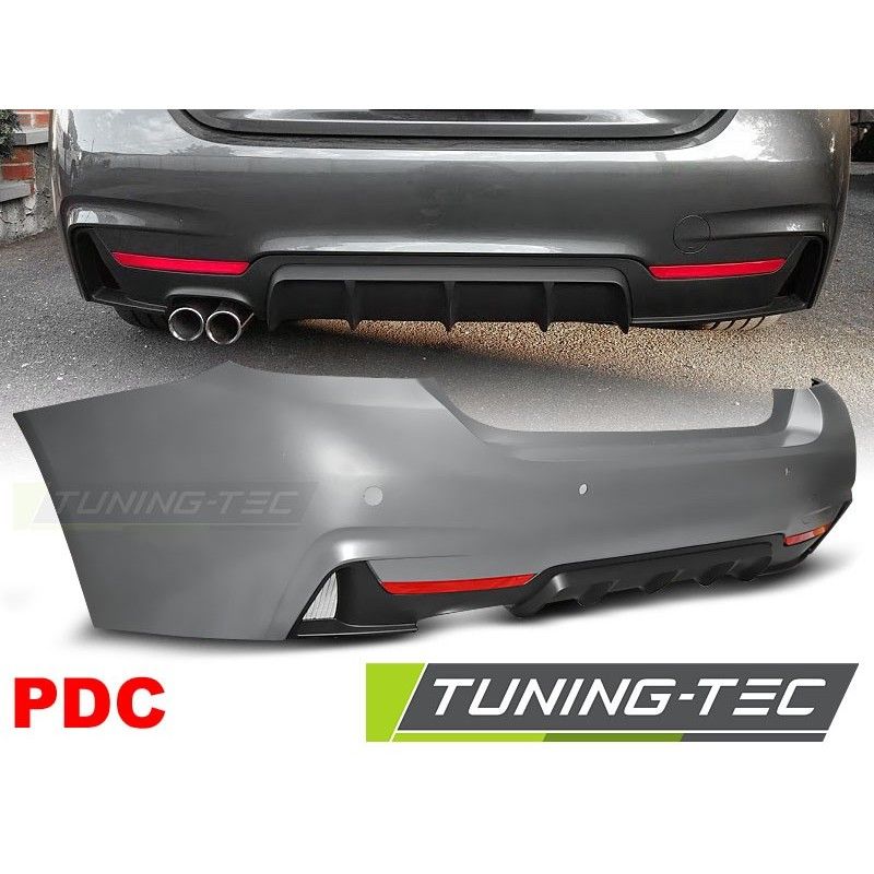 REAR BUMPER PERFORMANCE STYLE PDC fits BMW F32 / F33 10.13-, Serie 4 F32/ M4 REAR BUMPER PERFORMANCE STYLE PDC fits BMW F32 / F33 10.13-, Serie 4 F32/ M4