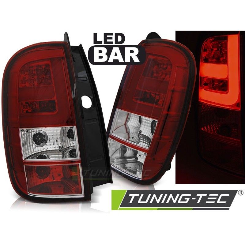 DACIA DUSTER 04.10- LED BAR RED WHITE, Dacia DACIA DUSTER 04.10- LED BAR RED WHITE, Dacia