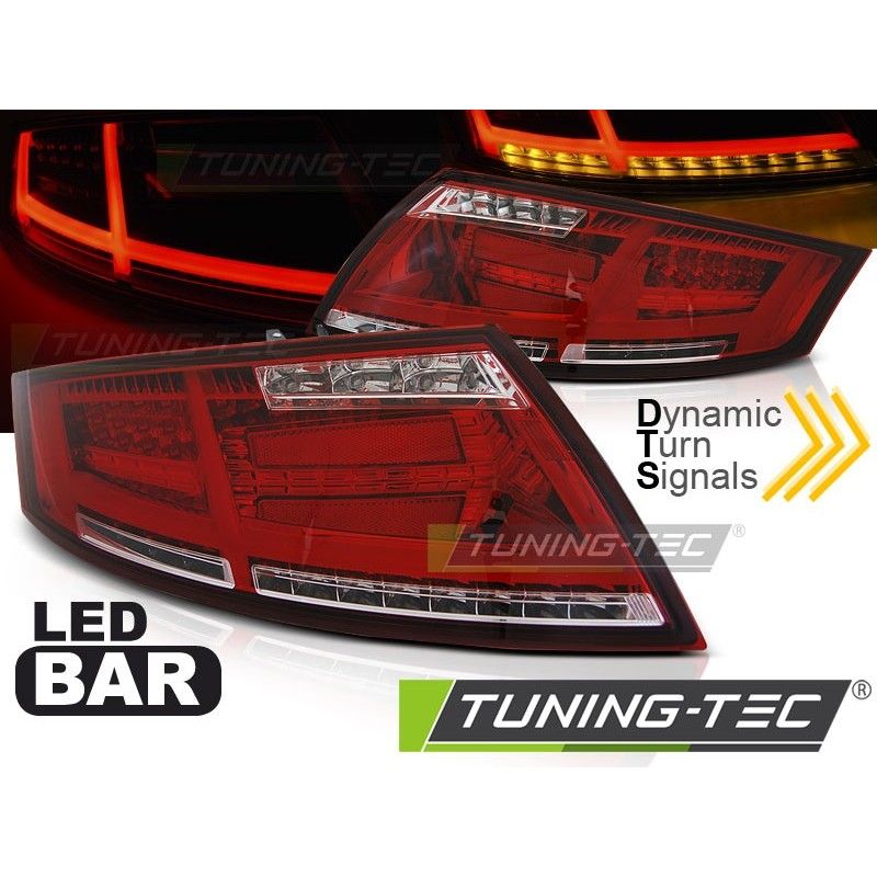 LED BAR TAIL LIGHTS RED WHIE fits AUDI TT 04.06-02.14, TT 8J 06-14
