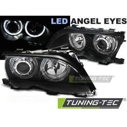HEADLIGHTS ANGEL EYES LED BLACK fits BMW E46 09.01-03.05, Bmw
