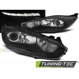FORD FIESTA MK7 13-16 LED DRL BLACK, Ford