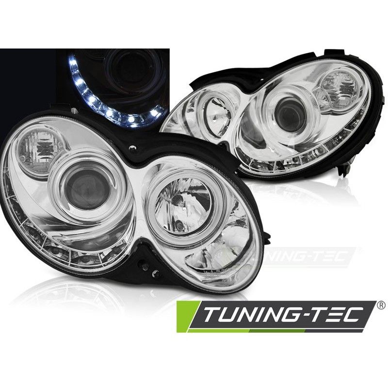HEADLIGHTS DAYLIGHT CHROME fits MERCEDES CLK W209 03-10, Clk W209