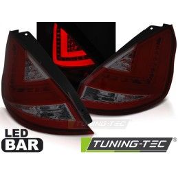 FORD FIESTA MK7 08-12 HB RED SMOKE LED BAR, Fiesta