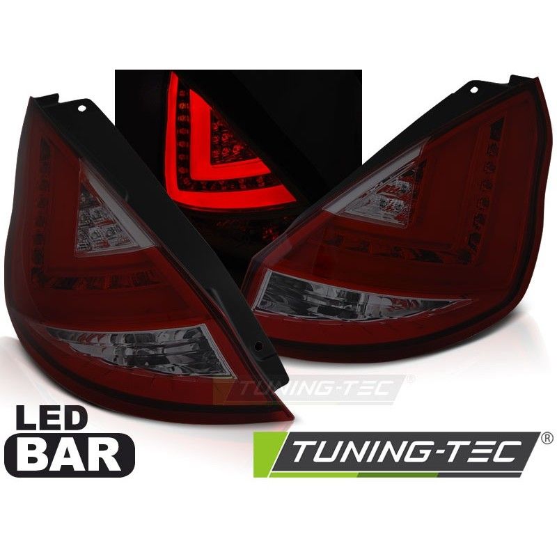 FORD FIESTA MK7 08-12 HB RED SMOKE LED BAR, Fiesta