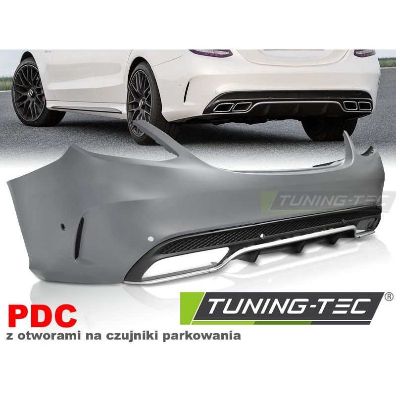 REAR BUMPER SPORT PDC fits MERCEDES W205 14-, W205 REAR BUMPER SPORT PDC fits MERCEDES W205 14-, W205