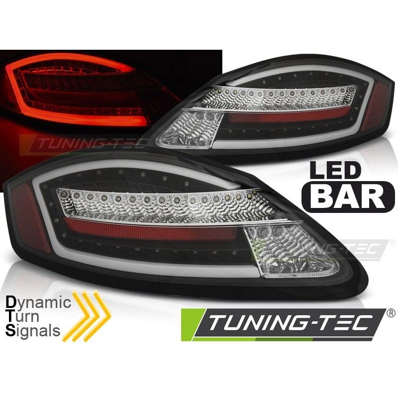 LED TAIL LIGHTS BLACK SEQ fits PORSCHE BOXSTER / CAYMAN 987 05-08, Boxster LED TAIL LIGHTS BLACK SEQ fits PORSCHE BOXSTER / CAYMAN 987 05-08, Boxster