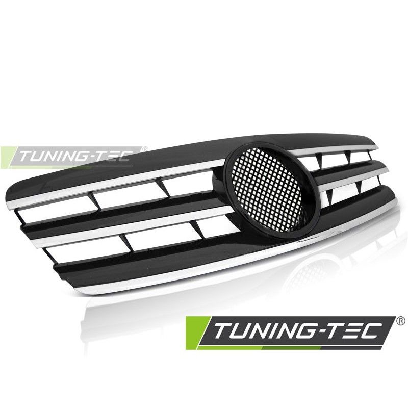 GRILLE SPORT BLACK CHROME fits MERCEDES W203 00-07, W203
