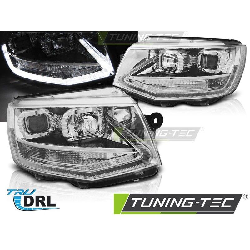 HEADLIGHTS TRUE DRL CHROME fits VW T6 15-19, T6