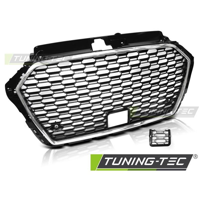 GRILLE SPORT CHROME BLACK fit AUDI A3 (8V) 17- , Audi GRILLE SPORT CHROME BLACK fit AUDI A3 (8V) 17- , Audi