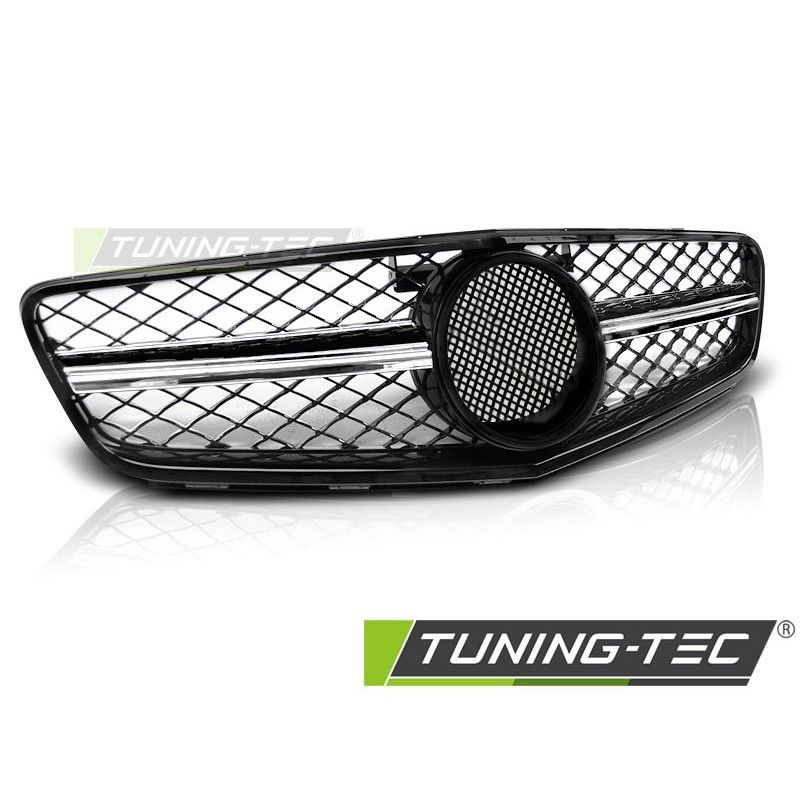 GRILLE SPORT GLOSSY BLACK CHROME fits MERCEDES W204 07-14, W204 GRILLE SPORT GLOSSY BLACK CHROME fits MERCEDES W204 07-14, W204