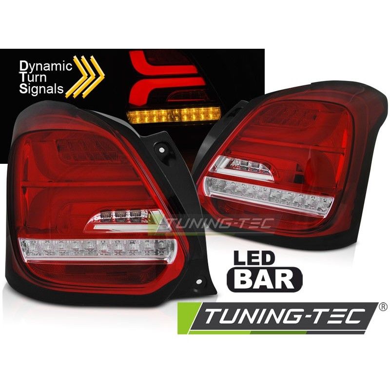 SUZUKI SWIFT VI 17- RED WHITE LED SEQ, Suzuki SUZUKI SWIFT VI 17- RED WHITE LED SEQ, Suzuki