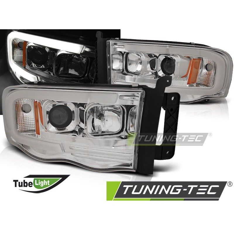 DODGE RAM 02-06 TUBE LIGHT CHROME, Dodge DODGE RAM 02-06 TUBE LIGHT CHROME, Dodge