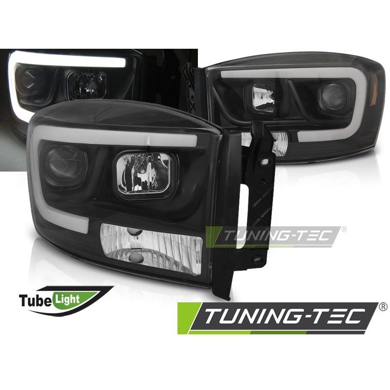 DODGE RAM 06-08 TUBE LIGHT BLACK, Dodge DODGE RAM 06-08 TUBE LIGHT BLACK, Dodge