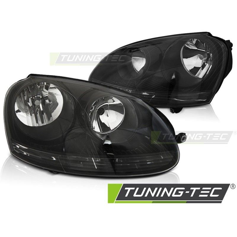 HEADLIGHTS BLACK fits VW GOLF 5 10.03-09, Volkswagen HEADLIGHTS BLACK fits VW GOLF 5 10.03-09, Volkswagen