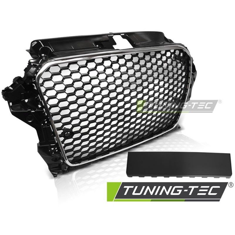 GRILLE SPORT CHROME BLACK fit AUDI A3 (8V) 12-16, Audi GRILLE SPORT CHROME BLACK fit AUDI A3 (8V) 12-16, Audi