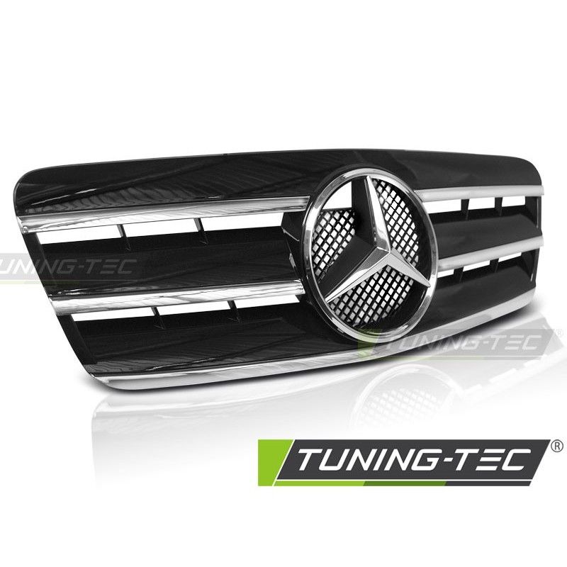 GRILLE SPORT BLACK CHROME fits MERCEDES CLK W208 96-02, Mercedes GRILLE SPORT BLACK CHROME fits MERCEDES CLK W208 96-02, Mercedes