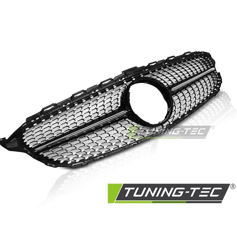 GRILLE SPORT GLOSSY BLACK CHROME fits MERCEDES W205 14-18 , Mercedes GRILLE SPORT GLOSSY BLACK CHROME fits MERCEDES W205 14-18 , Mercedes