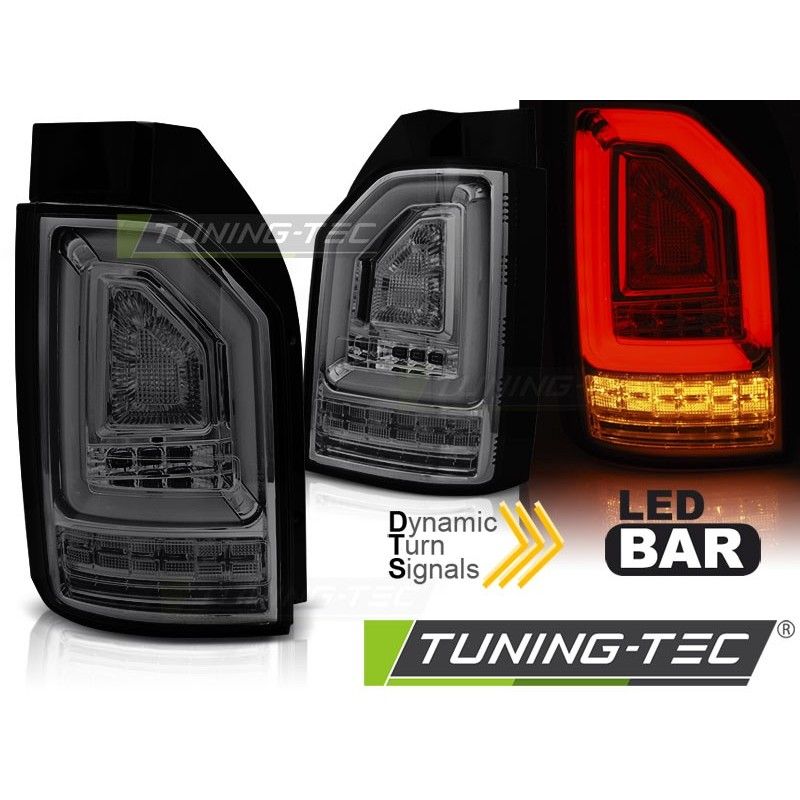 LED BAR TAIL LIGHTS SMOKE SEQ fits VW T6 15-19 OEM BULB, Volkswagen LED BAR TAIL LIGHTS SMOKE SEQ fits VW T6 15-19 OEM BULB, Volkswagen